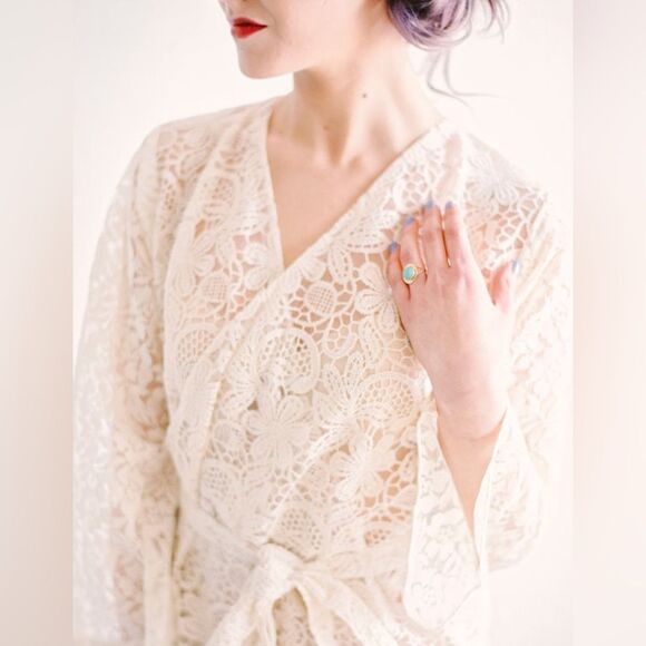 NWOT Wedding Honeymoon robe Custom made In India new never worn - Picture 2 of 7